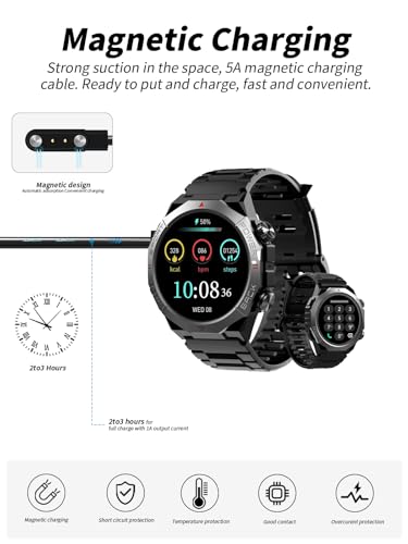 Cable de carga para reloj inteligente Qecnato S10 magnético USB con bolsa de viaje 2