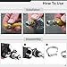 130 Pcs Stainless Steel Single Ear Hose Clamps Kit, 7 Sizes (0.24-0.83In), Crimp Rings for Automotive & Industrial Use, Includes Cinch Tools and Storage Case