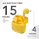 Music Sound | Swag - Kabelloses Kapsel-Headset - Wiedergabezeit bis 20 Stunden - Bluetooth - Gelb