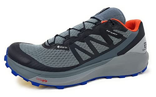 Salomon Sense Ride 4 GTX 413778, Mens Running Shoes, Grey, 43 1/3 EU