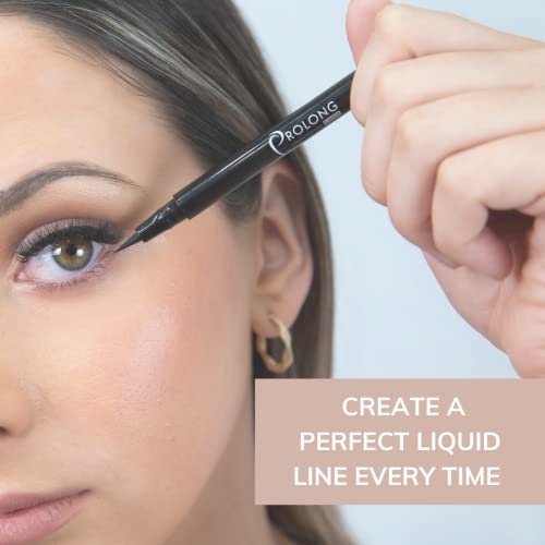 Prolong Lash Oil Free Liquid Black Eyeliner Pen for Eyelash Extensions - Water Resistant - Paraben & Sulphate Free - Vegan - 0.5ml - Image 4