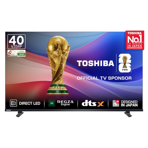 Image of Toshiba 100 cm (40 Inches) HD Ready Smart LED TV | Dolby Audio & DTS Virtual:X | Game Mode | REGZA Engine | VIDAA OS | 40V35RP (Black)