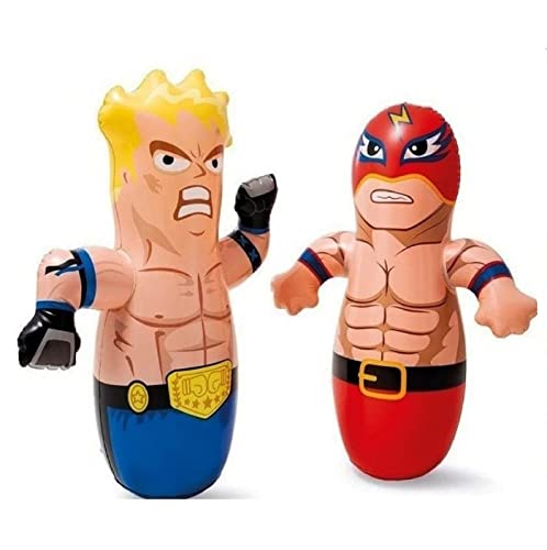 Image of Bob Punching Bag for Kids - 3D Inflatable PVC Children Kids Boys Girls Hit Me Punching Bob Bag Toy for Outdoor & Indoor Playing(Multi Color)(1 PIS)
