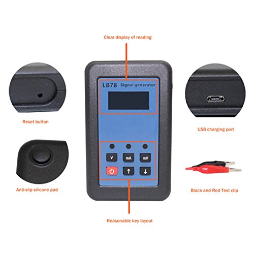 Image of LB78 LCD Display Signal Generator, 4-20mA /0-10V /mV Resistance Current Voltage Meter Voltmeter Source Process Calibrator Signal Tester
