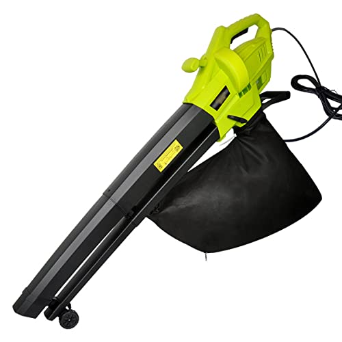 RUHEN Aspiradora de Hojas eléctrica 3 en 1 multifunción para jardín, Duradera, con Bolsa recolectora de 45 l y Cable de alimentación de 30 Metros.