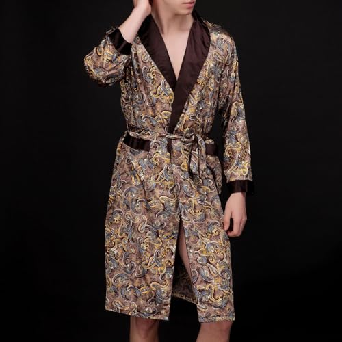 Men's Belt Loops Bathrobe Belted Bath Robe Comfy Elasthane Hot Tub Billowy Home Cool Fall Bathrobes2