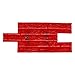 Concrete Stamps Mats Set, 22.2 * 12 Inch Seamless Slate Stone Texture Imprint Set for Walls/Floors, Red Polyurethane Concrete Cement Stamping Mats Tool, Fractured Thin Slate Overlay Perfect for DIY