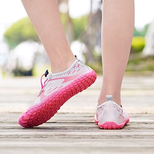 Cior Boys & Girls Water Shoes Sports Aqua Athletic Sneakers Lightweight Sport Shoes U1Eljsx013-Grey.pink-34, 4 Big Kid #TOP7