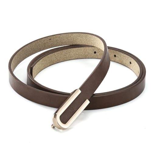 1pc Fashion Alloy Head Buckle Thin Belt Women's Versatile Dress 1.5cm Solid Color Slim Women's Belt2