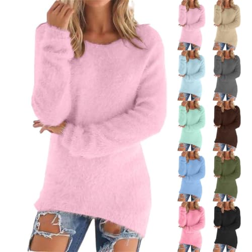 Oversized Sweater for Women Fuzzy Cozy Fall Outfits Cute Fluffy Sweatshirts - image 1
