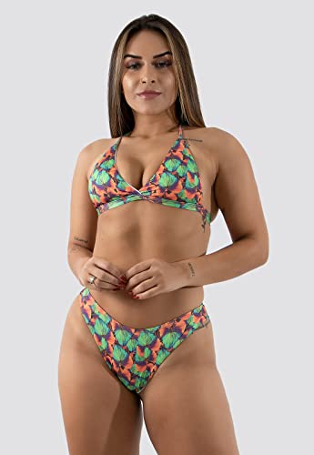Biquíni Ayron Asa delta Estampado Top Calcinha Fio duplo Moda Praia *ESTAMPAS SORTIDAS* (M)
