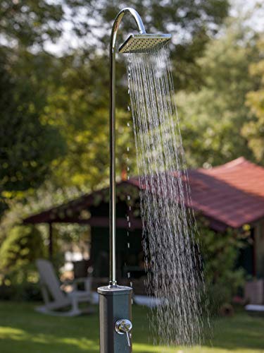 Gre SSAL18 douche op zonne-energie, aluminium met tank, 18 liter, tweedelige tuindouche - Image 8