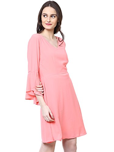 Image of Harpa Black Solid Dress(GR5119-BLACK)
