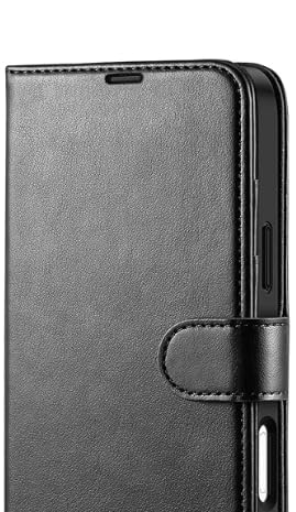 WJXEXRS Capa carteira para iPhone 17 Pro Max, requintada capa de couro PU 2 em 1/capa fina antiarranhões à prova de choque/carregamento magnético para iPhone 17 Pro Max 6,9 polegadas - laranja Hermès