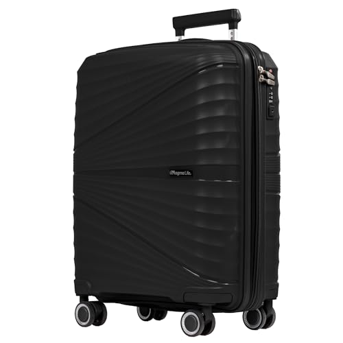 La Mejor Lista de Maletas para viajar - los más vendidos. 42 MAGMALIFE Maleta de Viaje 10 kg Celestial Carry On, Cierre Expandible Mayor Capacidad, Candado TSA, PP Alta Tecnologia, 8 Ruedas de Nylon Cubiertas de PU Suaves y Silenciosas, Asa...