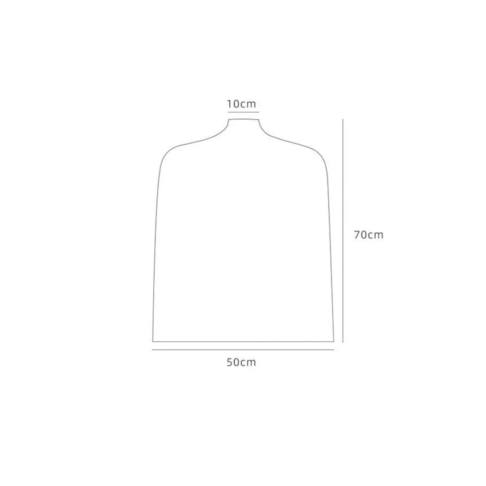 KleidersäCke 10PCS Transparent Kleidung Shop Kleidung Staub Abdeckung Erwachsene Kinder Hängende Kleidung Lagerung Tasche Hause Kleidung Staub-Beweis Schützen Abdeckung(Women-50x70cm)
