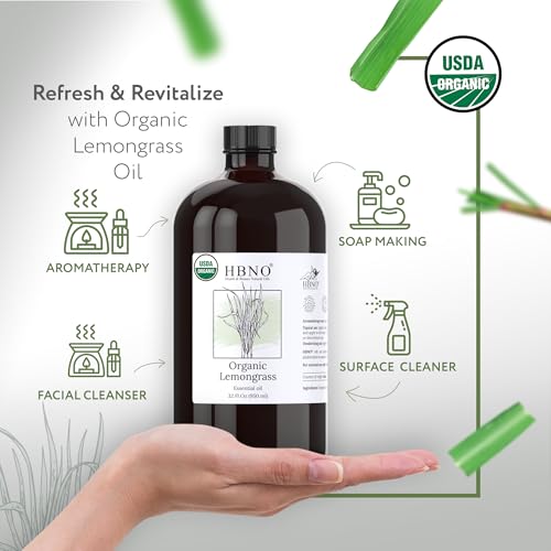 Aceite Esencial Orgánico de Hierba Limón HBNO 950ml miniatura 2