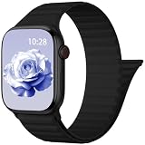 Cinturino Magnetico in Silicone Sportivo Compatibile con Apple Watch 38mm 40mm 41mm 42mm 44mm 45mm 46mm 49mm Uomo e Donna, Cinturino Sport Loop per iWatch Serie 11 10 9 8 7 6 5 4 3 2 1, Ultra SE 3 2 1
