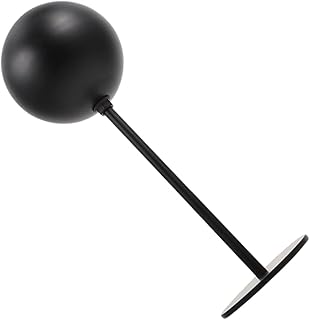 GARVALON Suporte de capacete capacete de motocicleta suporte de capacete de parede suporte de armazenamento de capacete de motocicleta suporte para capacete de motocicleta gancho espaço alumínio preto suporte de capacete de metal