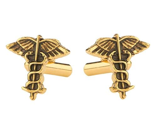 Cufflinks For Men Golden Gold Doctor Symbol Design For Office Corporate Wedding Party French Cuff Shirts Shirt Suit Blazer In A Gift Box Tshogold1570