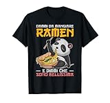 anime panda carino animale divertente tagliatelle ramen maglietta