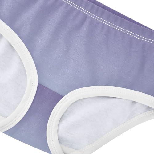 Joisal Toddler Girls Underwear 2t Cotton Cute Panties Girl Personalized Briefs Girls Undies Violet Light Steel Blue Gradient4