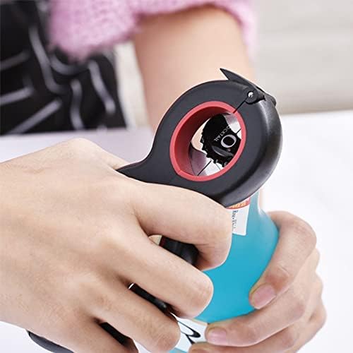 6 in 1 Multi Bottle Opener, Beer Bottle Opners Can Opener Jar Bottle Openers Gifts for Men Dad,Twist Off Lid Tool, Soda Jar Opener for Seniors and Arthritic Hands (Black and Red)
