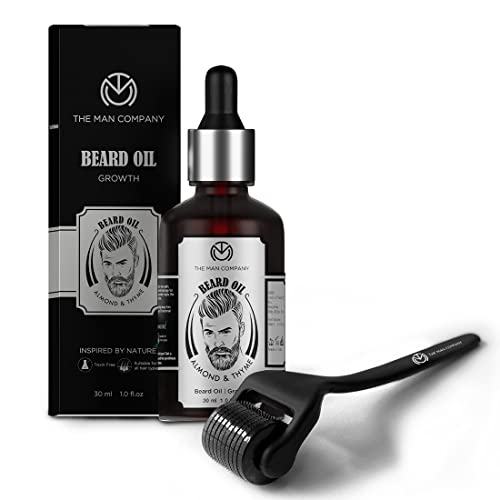 The Man Company Beard Booster Duo | Derma Roller + Beard Oil (50 ...