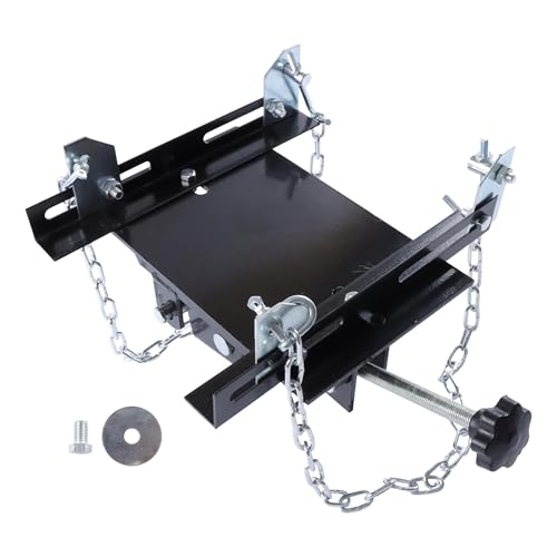 Thomletha Transmission Floor Jack Adapter with Dual Chains 1/2 Ton Capacity for Vehicle Service