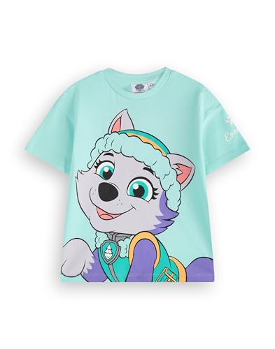 Paw Patrol Girls T-Shirt Set | Kids 3 Pack of Short Sleeved Tees with Big Character Graphic Print | Skye Everest Liberty4