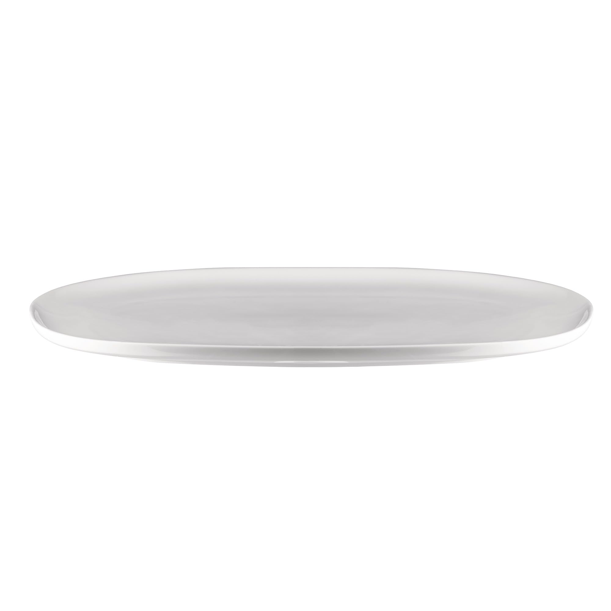 Alessi Itsumo NF07/22 36 - Piatto da Portata Ovale di Design, Uso Quotidiano, Estetica Minimale, in Porcellana Bianca