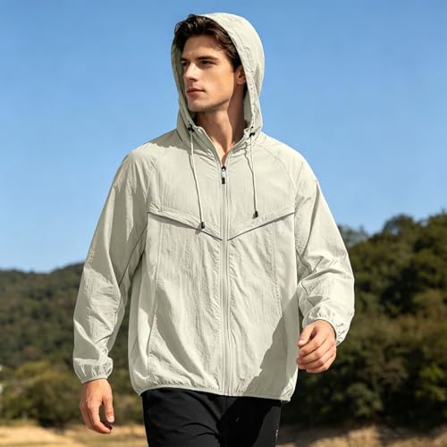 Chaqueta ligera con capucha vaquera para exteriores 2