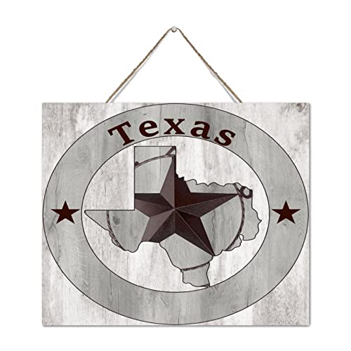 Décoration murale Texas en bois rustique 25x30 cm pour salon - 2