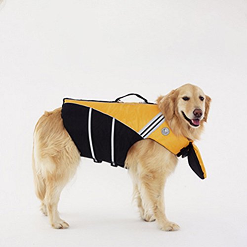 Suprimentos para animais de estimação- Colete salva- vidas ajustável em tamanho natural para cães Co