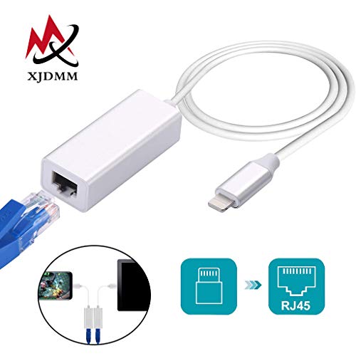 Preisvergleich Produktbild XJDMM Ethernet-Adapter, Ethernet Rj45 100 Mbit / S, Netzwerkkabelkonverter Weiß