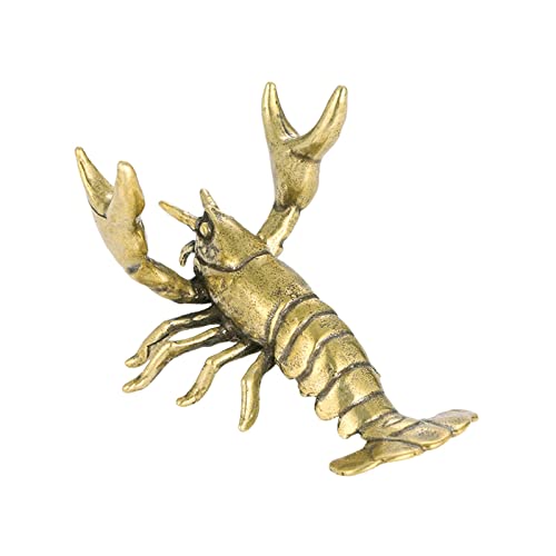 Image of Novelty Crayfish Statue Pen Holder Lobster Figurine Decor Crafts for Desktop