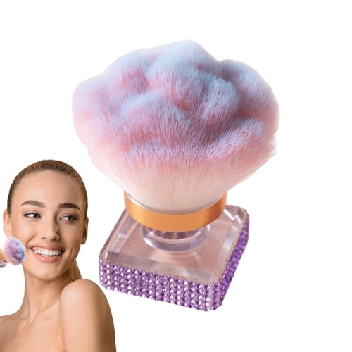 Brocha para polvo de uñas, brochas de maquillaje, contorno de rubor, aplicador de maquillaje multifuncional, herramienta de manicura para el hogar, salón, viajes al aire libre