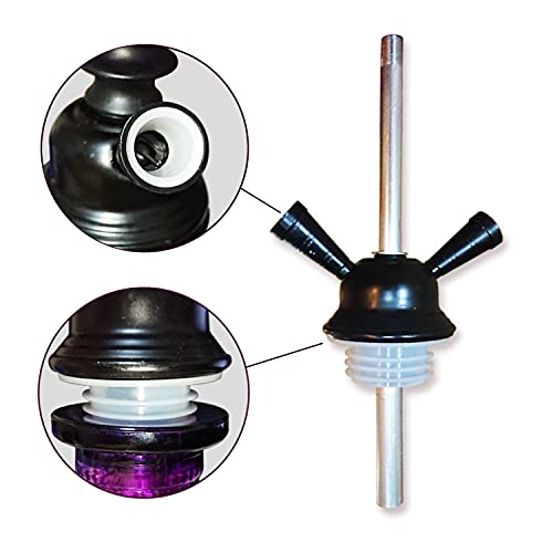 Ulodimi Hookah Set With 2 Hose 11" Premium Portable Mini Hookah Complete Set Hookah Glass Vase #TOP3