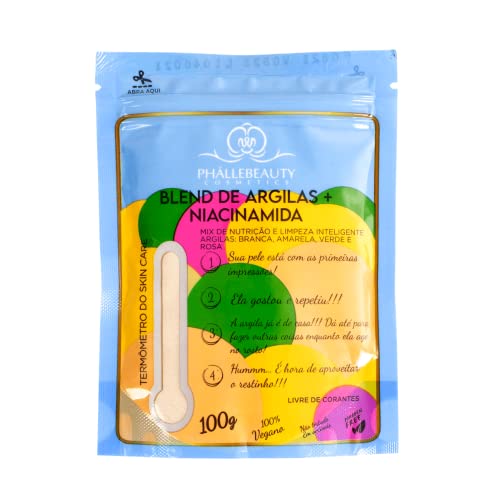 Argila Em Pó Blend De Argilas + Niacinamida Phállebeauty, 100 g