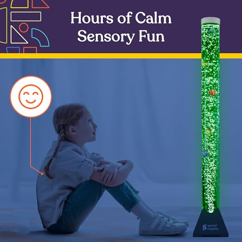 image for Special Supplies Aquarium Sensory Fish Bubble Light Tube with 16 LED C