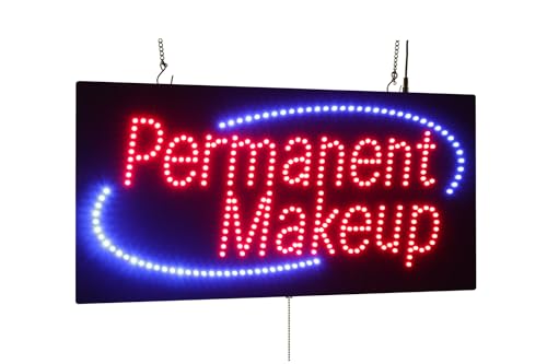 Enseigne maquillage permanent néon LED pour attirer les clients en magasin