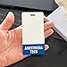Anesthesia Tech Badge Buddy Horizontal Cobalt Blue Heavy Duty 1 Pc - Spill & Tear Proof Cards - 2 Sided USA Printed Quick Role Identifier ID Tag Backer by BadgeZoo