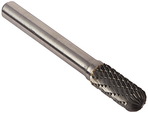 Image of Drill America SC-2 Carbide Burr /Rotary File Cylindrical Radius-End Double Cut for Die Grinder 5 /16 inch Dia. x 3 /4 inch Cut Length with 1 /4 inch Shank and 2-1 /2 inch Overall Length, DUL Series
