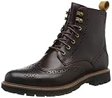 Flexible Laufsohle Clarks Herren Batcombe Lord Biker Boots, Braun (Burgundy Wlined Burgundy Wlined), 46 EU