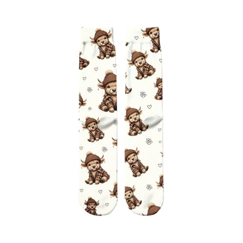 Christmas Classic Warm Fuzzy Sherpa Lined Slipper Socks for Women Holiday