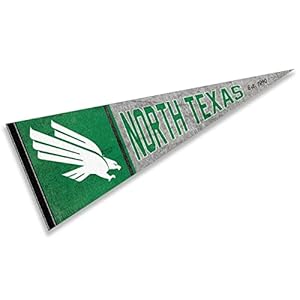 North Texas Mean Green Pennant Throwback Vintage Banner
