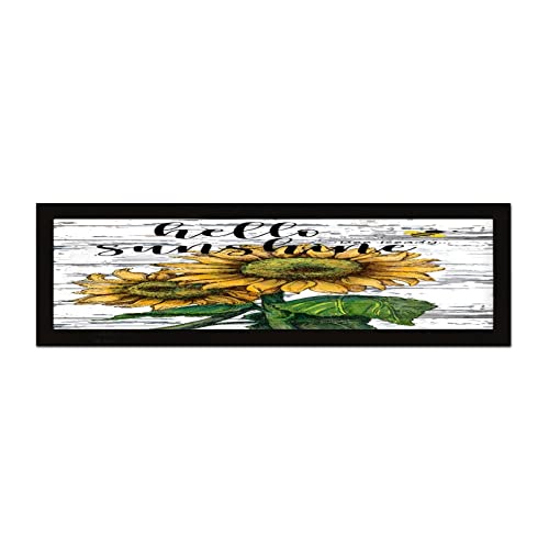 Décoration murale bois tournesol pour illuminer un bureau