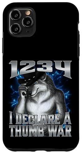 1234 I Declare A Thumb War スマホケース iPhone 11 Pro Max 用