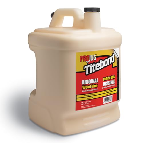 Image of Titebond Original Wood Glue ProJug 2.15 Gal. - Professional-Grade Adhesive for Woodworking, Hardboard, Particleboard, Leather & Cloth, Great Sandability, Easy Water Cleanup - 50609