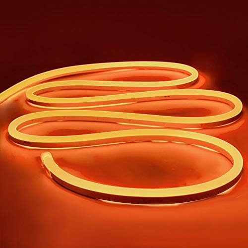 iNextStation Neon LED Strip Light 16.4ft/5m 12V DC 600 SMD2835 LEDs Waterproof Flexible LED NEON Light for Indoors Outdoors Decor [ Green | No Power Adapter]
